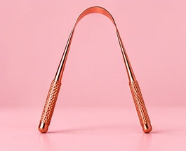 Pink Pulse copper tongue scraper image 1, cropped without visible borders
