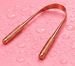 Pink Pulse copper tongue scraper image 5, cropped without visible borders